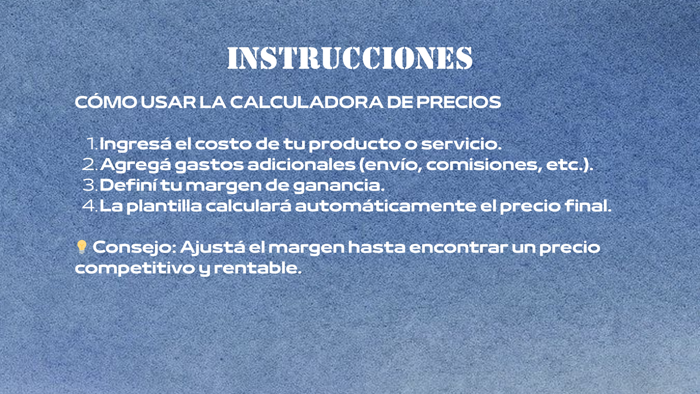 Calculadora de precios