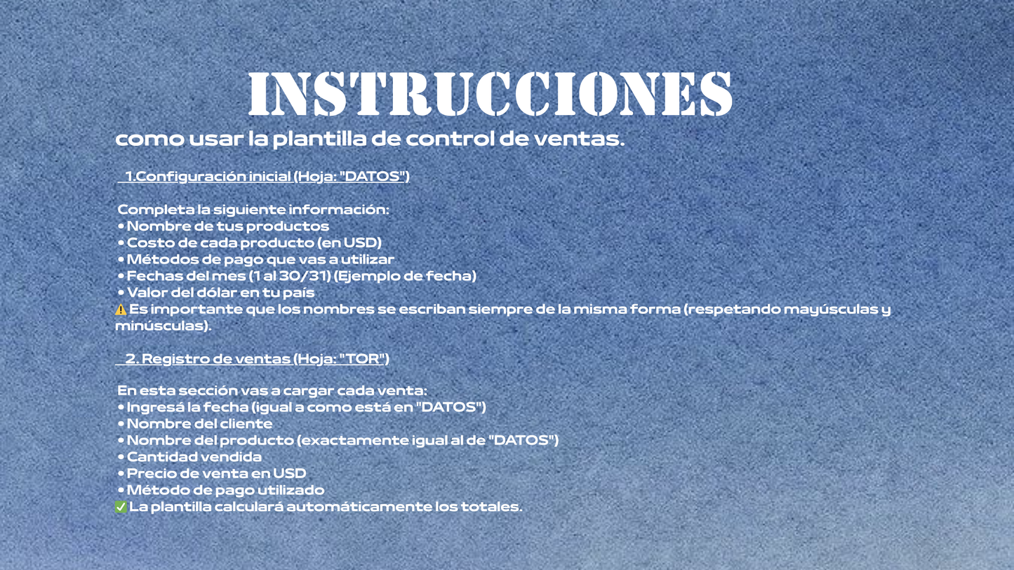 Control de Ventas