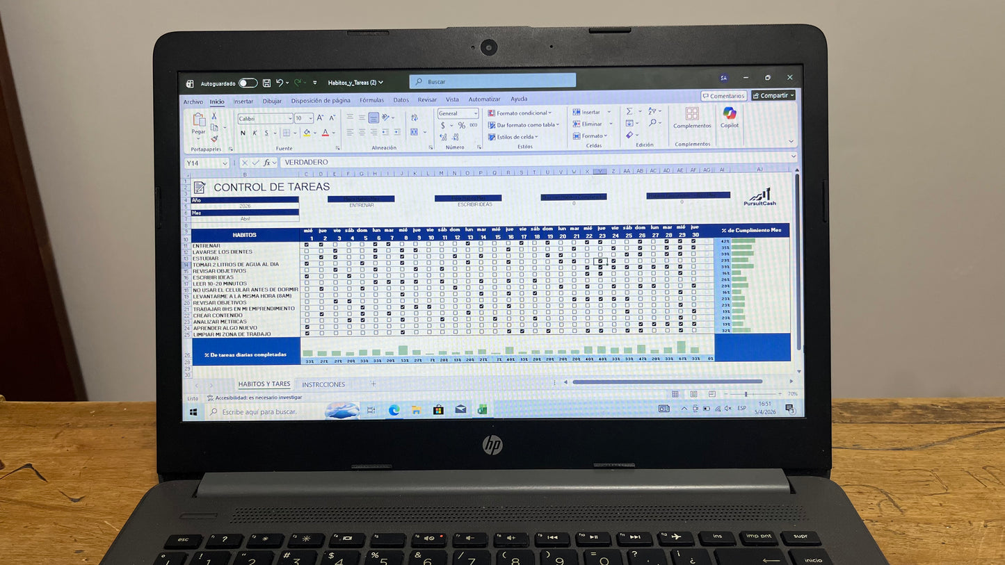 Control de habitos y tareas